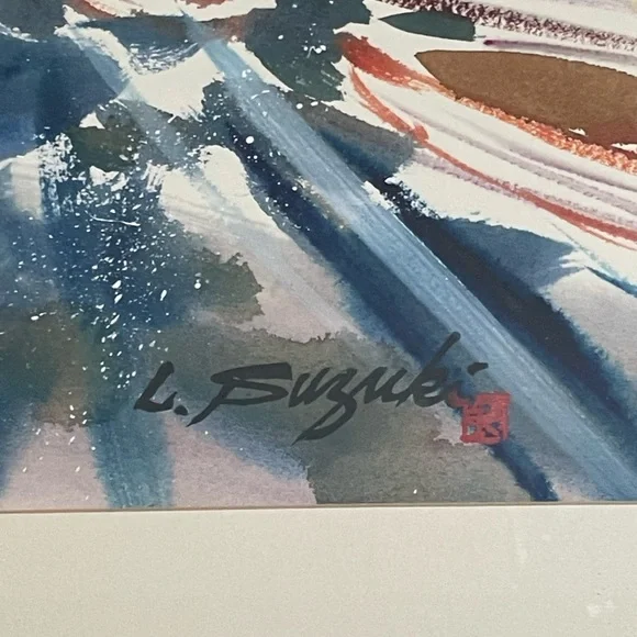 Lewis Suzuki watercolor nautical themedframed